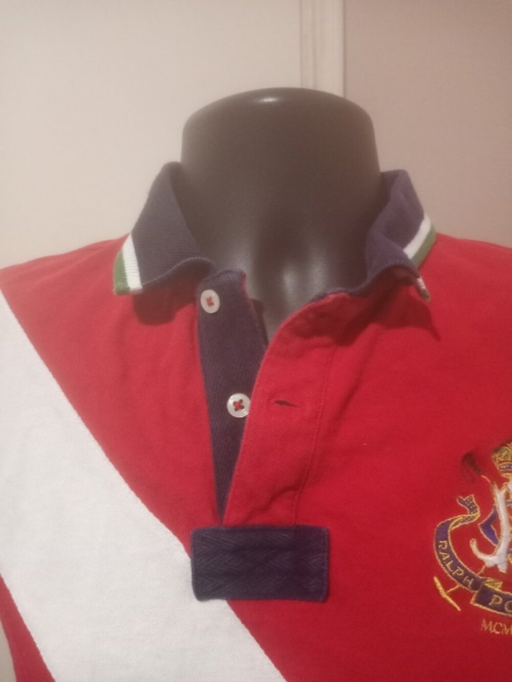 Polo Ralph Lauren Boys Red Big Crest Short Sleeve Polo Shirt Size S (8-10) - Picture 3 of 11